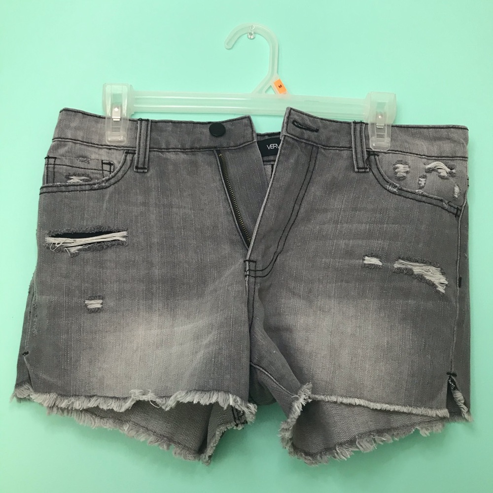 NWOT Vervet Grey Denim Shorts